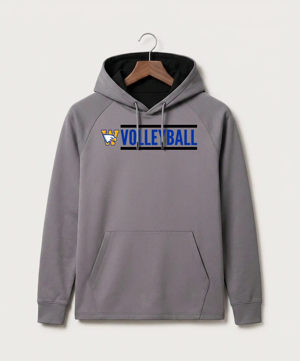 Windom Area High School Volleyball (Girls) - Gray Hoodie - Full Front