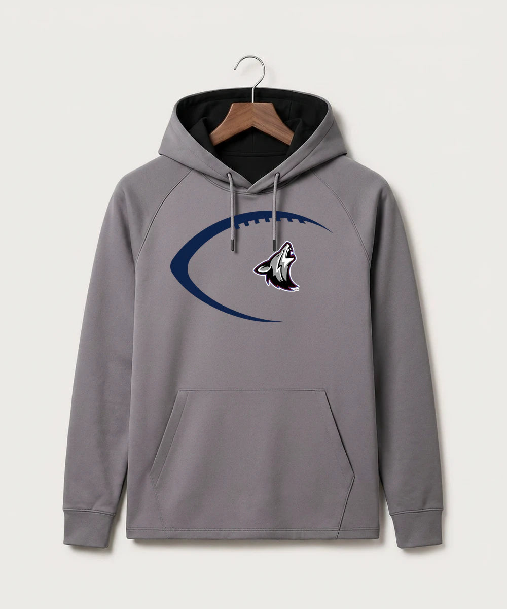 Heron Lake-Okabena High School Football (Boys) - Gray Hoodie - Full Front