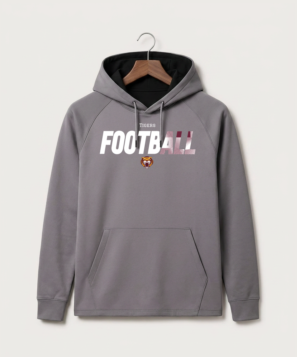 Stewartville High School Football (Boys) - Gray Hoodie - Full Front