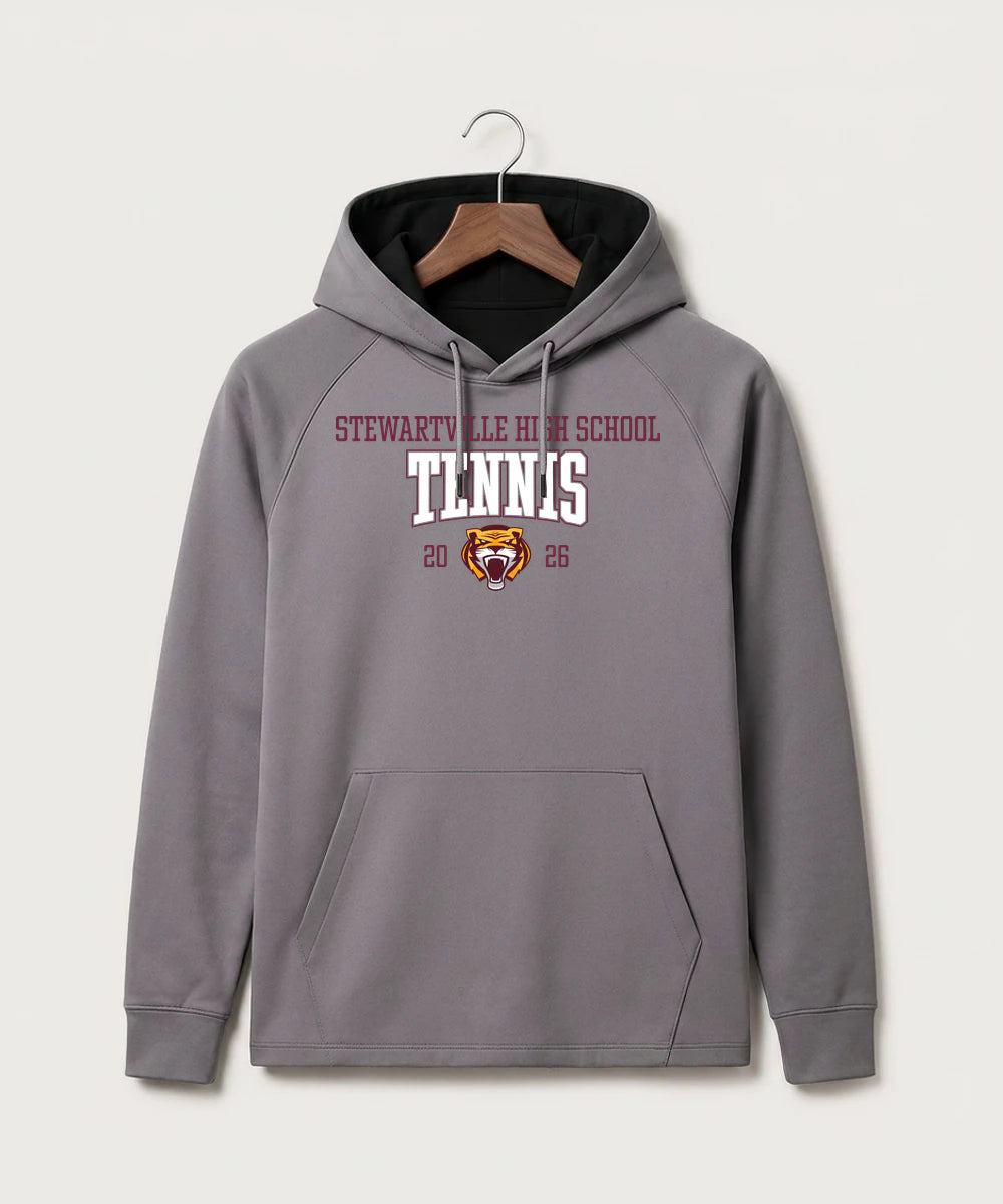 Stewartville High School Tennis (Coed) - Gray Hoodie - Full Front