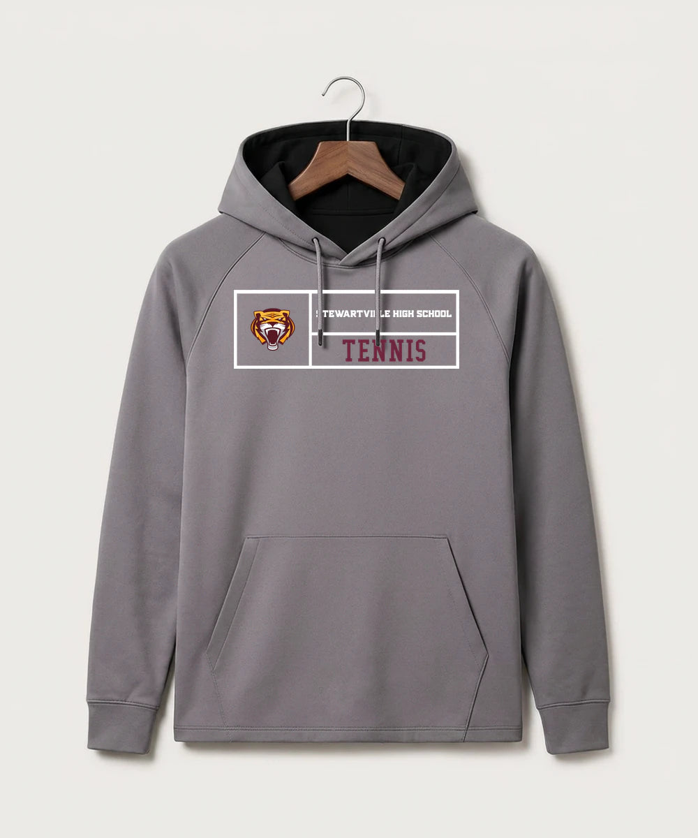 Stewartville High School Tennis (Coed) - Gray Hoodie - Full Front
