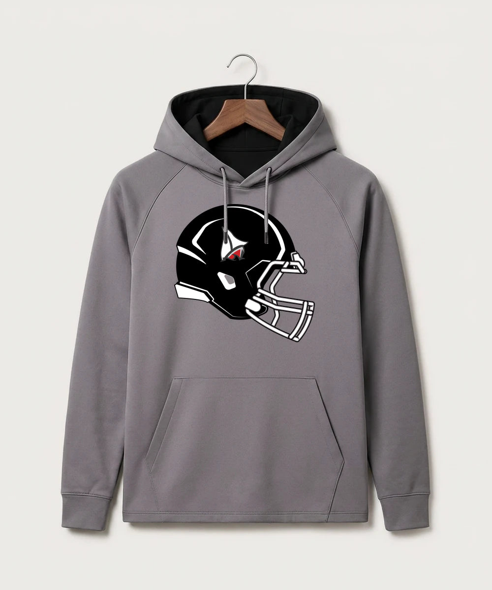 Detroit Lakes Community High School Football (Boys) - Gray Hoodie - Full Front