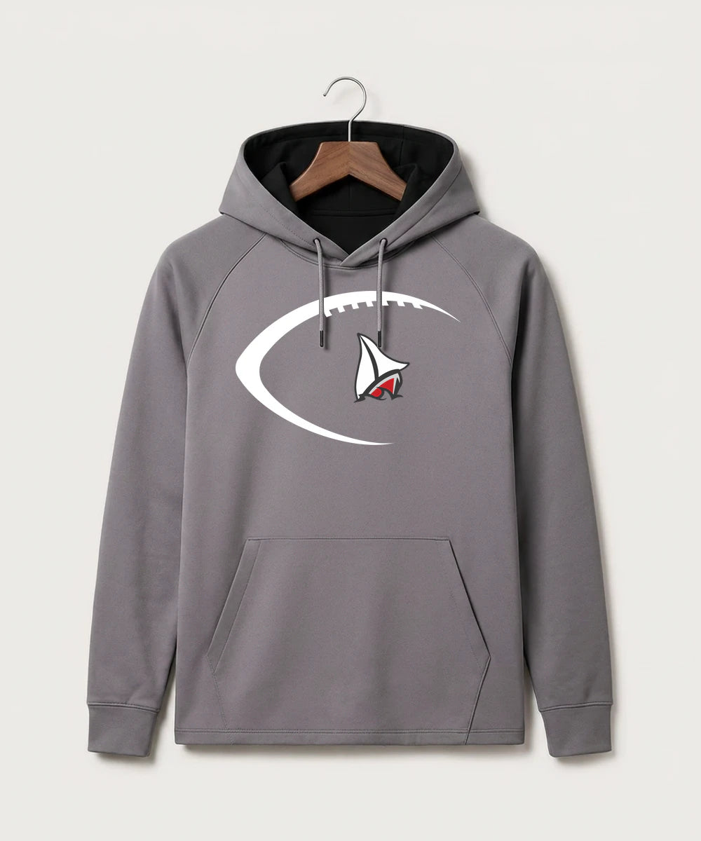 Detroit Lakes Community High School Football (Boys) - Gray Hoodie - Full Front