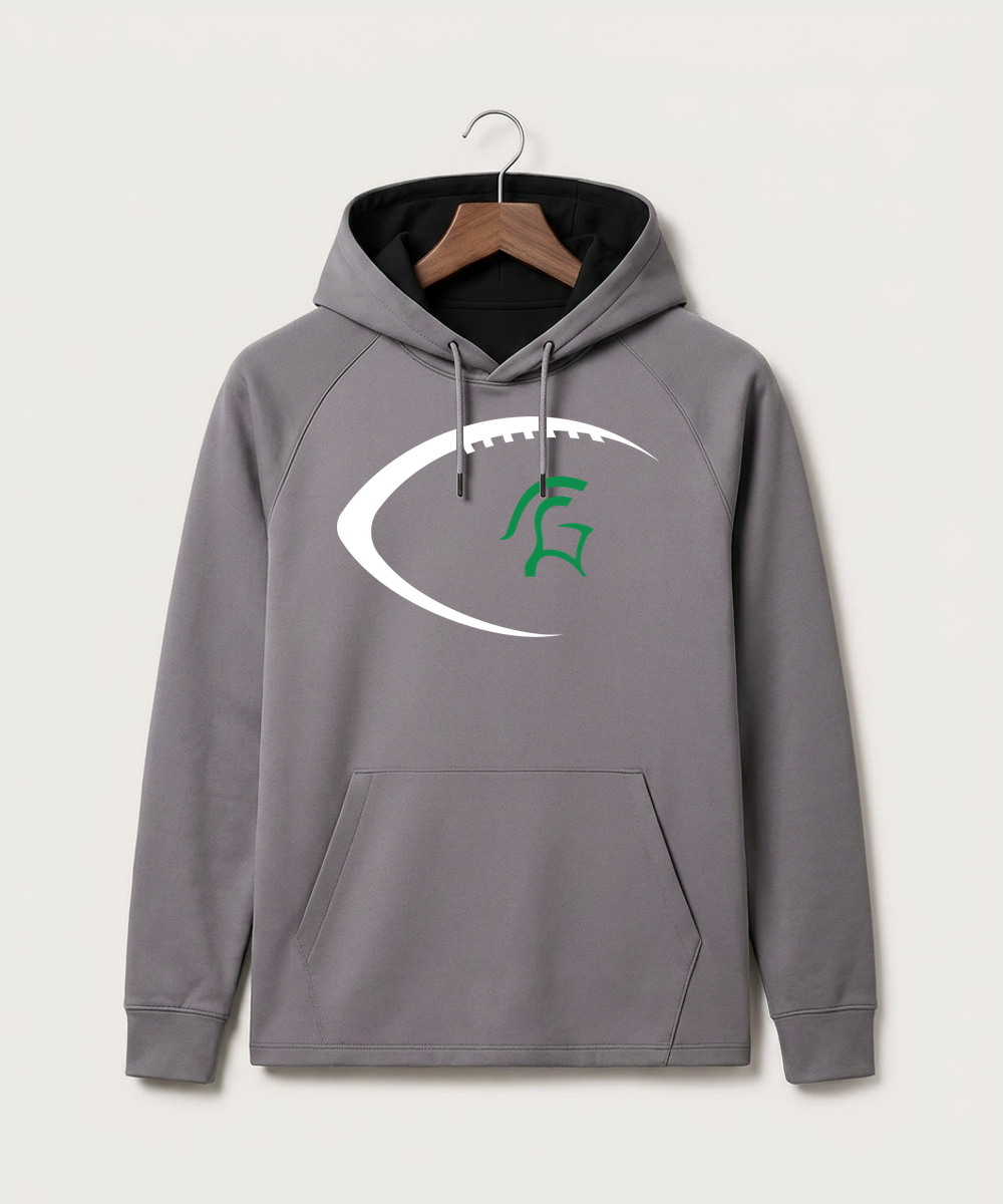 La Crescent High School Football (Boys) - Gray Hoodie - Full Front