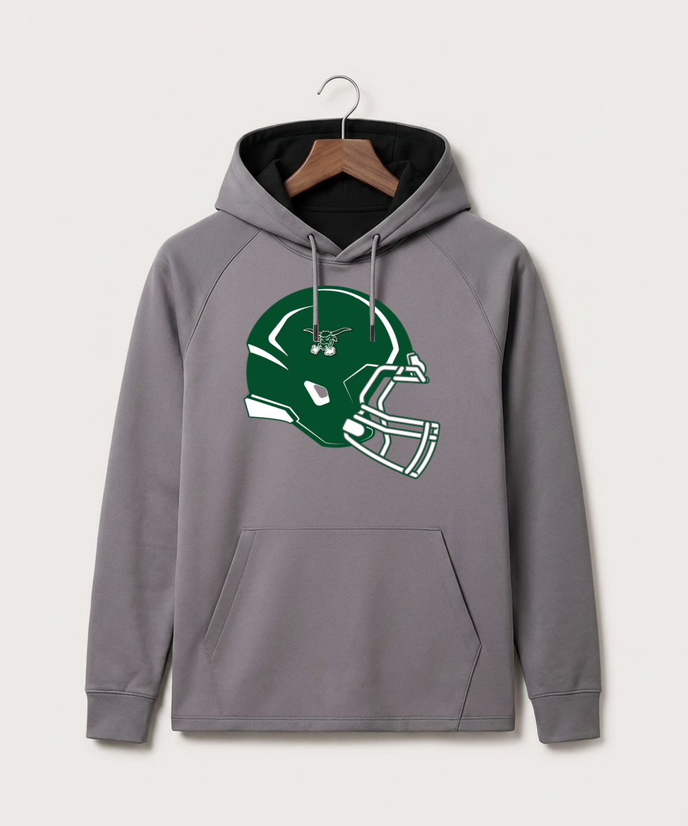 West Fargo High School Football (Boys) - Gray Hoodie - Full Front