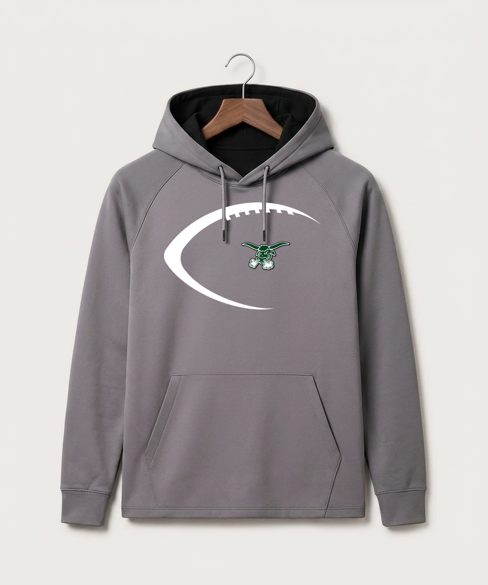 West Fargo High School Football (Boys) - Gray Hoodie - Full Front