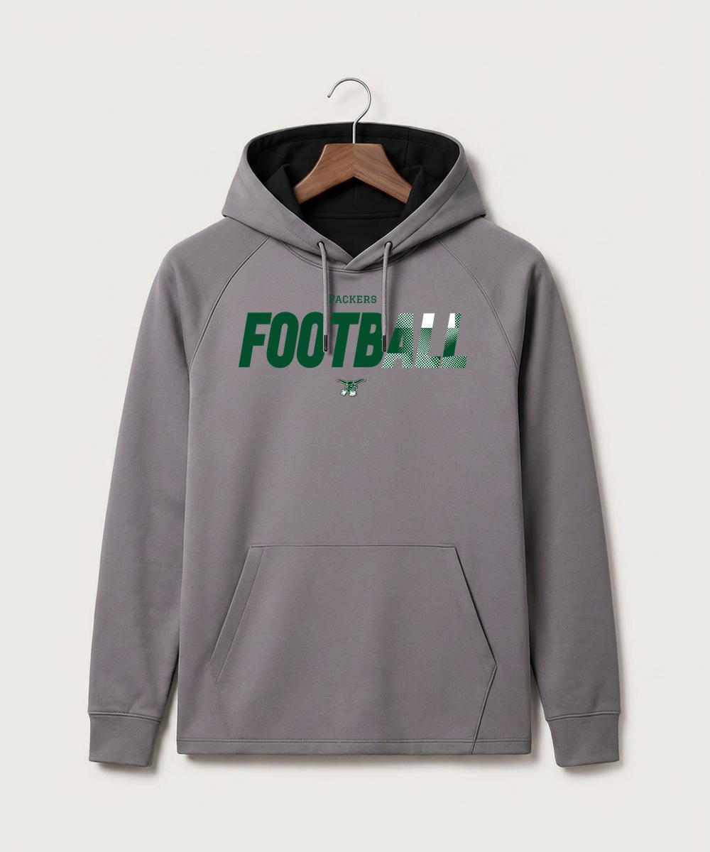 West Fargo High School Football (Boys) - Gray Hoodie - Full Front