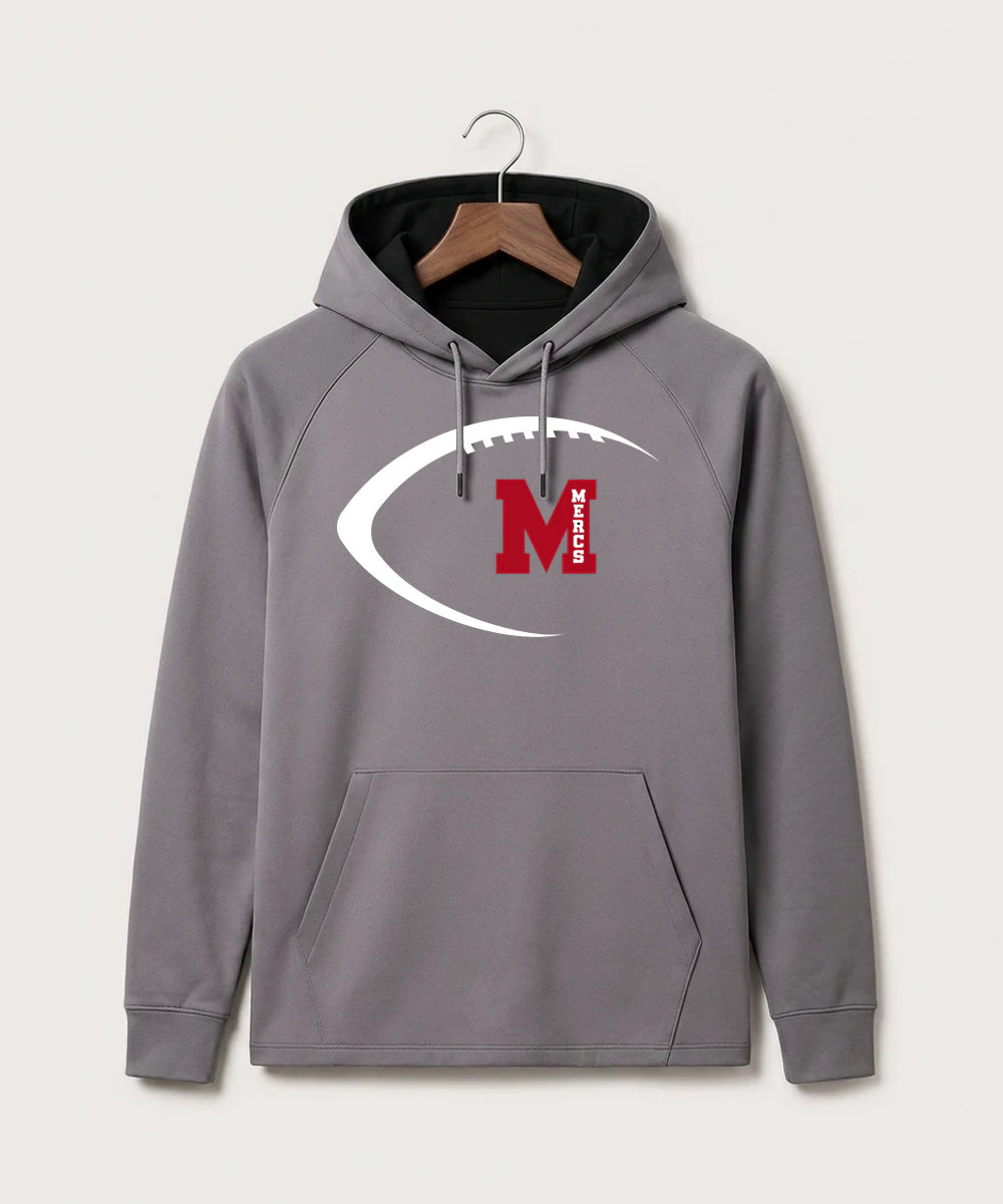 Mcgregor High School Football (Boys) - Gray Hoodie - Full Front