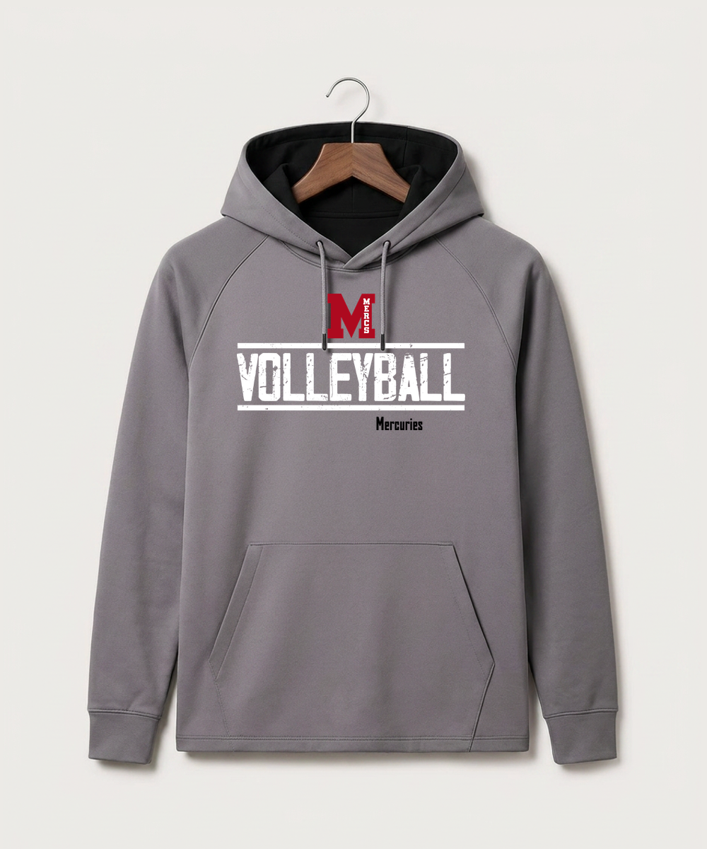Mcgregor High School Volleyball (Girls) - Gray Hoodie - Full Front