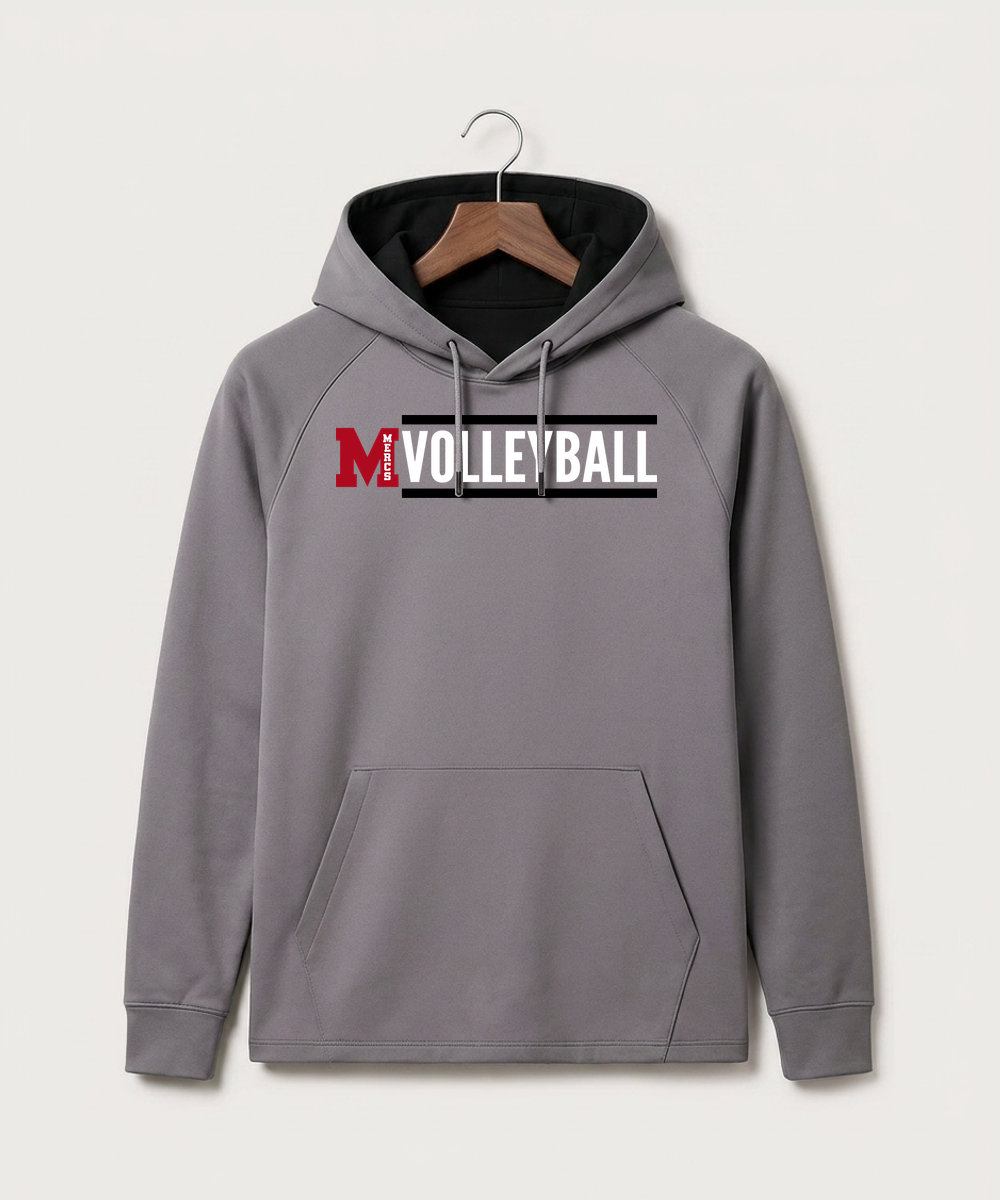 Mcgregor High School Volleyball (Girls) - Gray Hoodie - Full Front