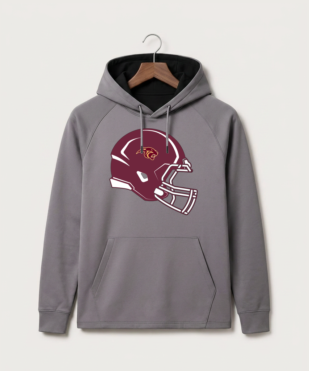 Pine Island High School Football (Boys) - Gray Hoodie - Full Front
