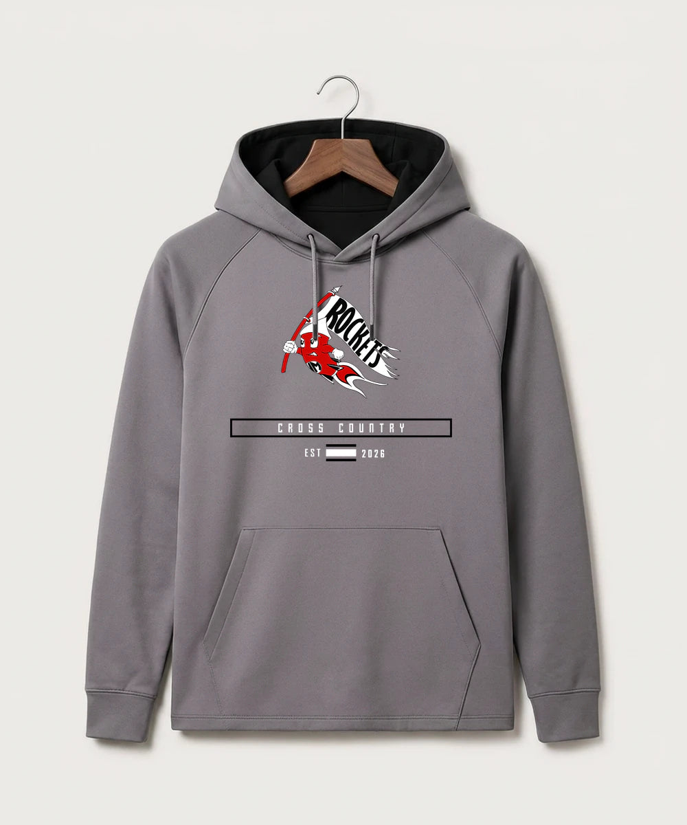 John Marshall High School Cross Country (Coed) - Gray Hoodie - Full Front