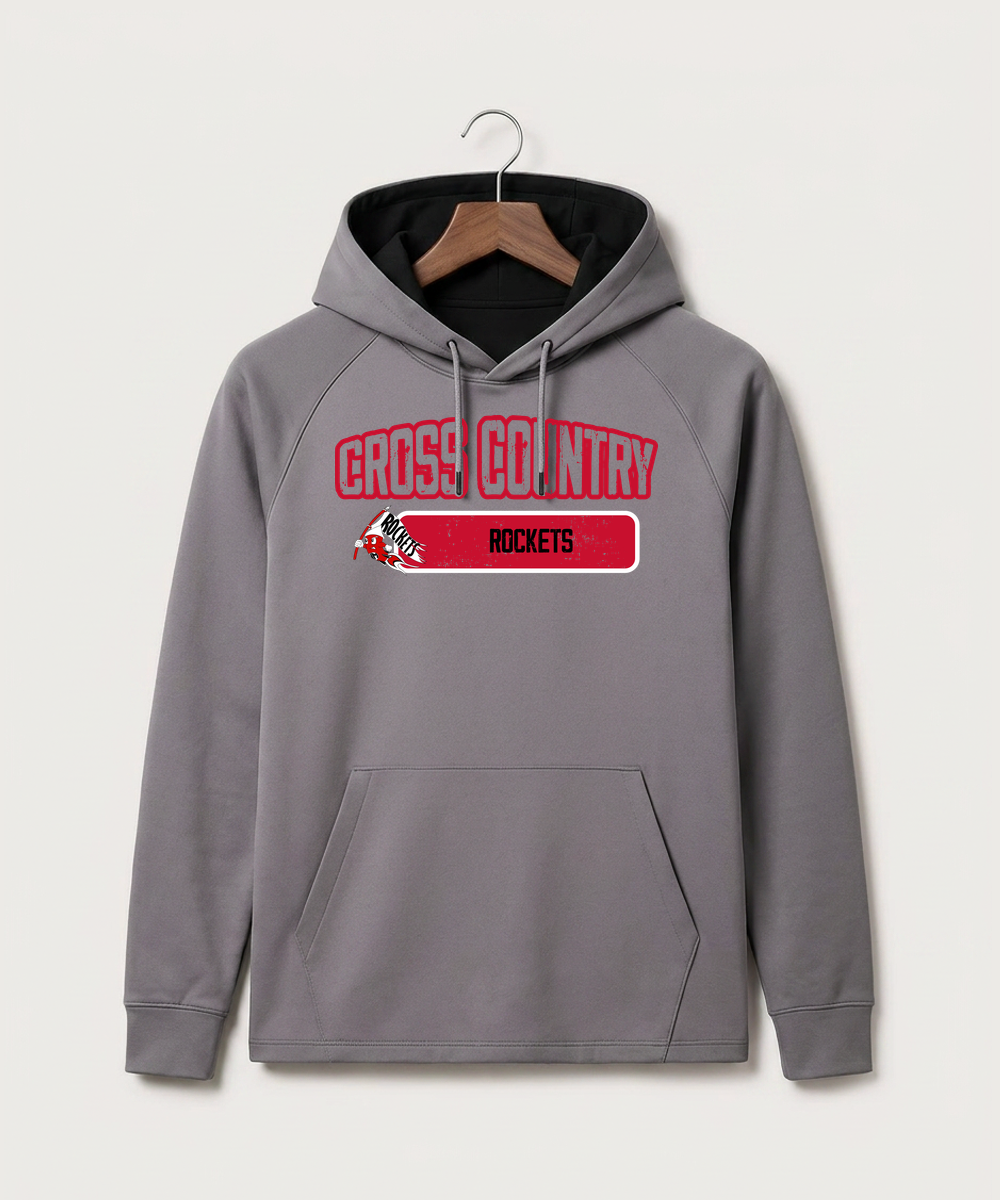 John Marshall High School Cross Country (Coed) - Gray Hoodie - Full Front