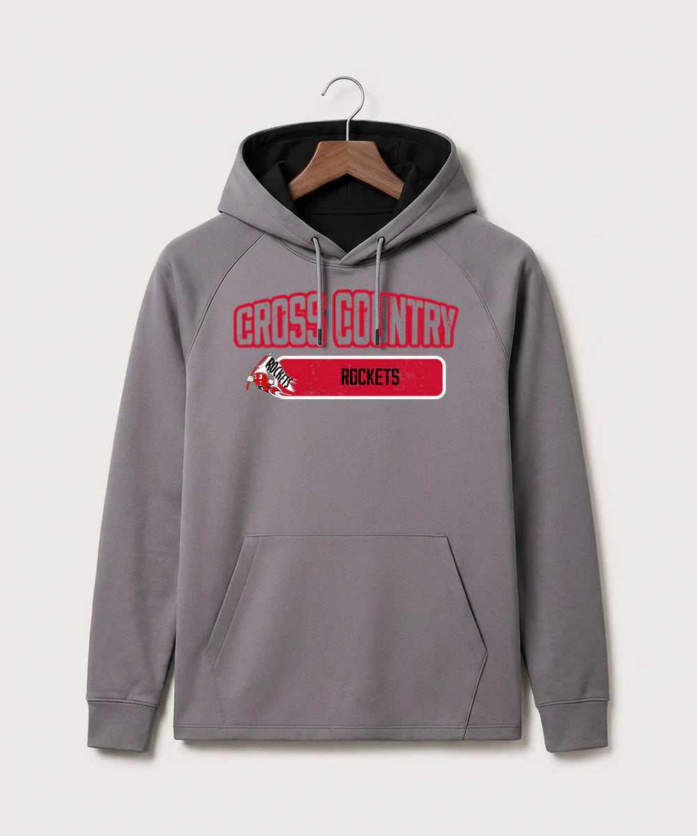 John Marshall High School Cross Country (Coed) - Gray Hoodie - Full Front