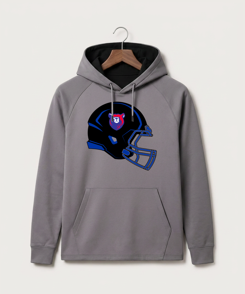 Bertha Hewitt High School Football (Boys) - Gray Hoodie - Full Front