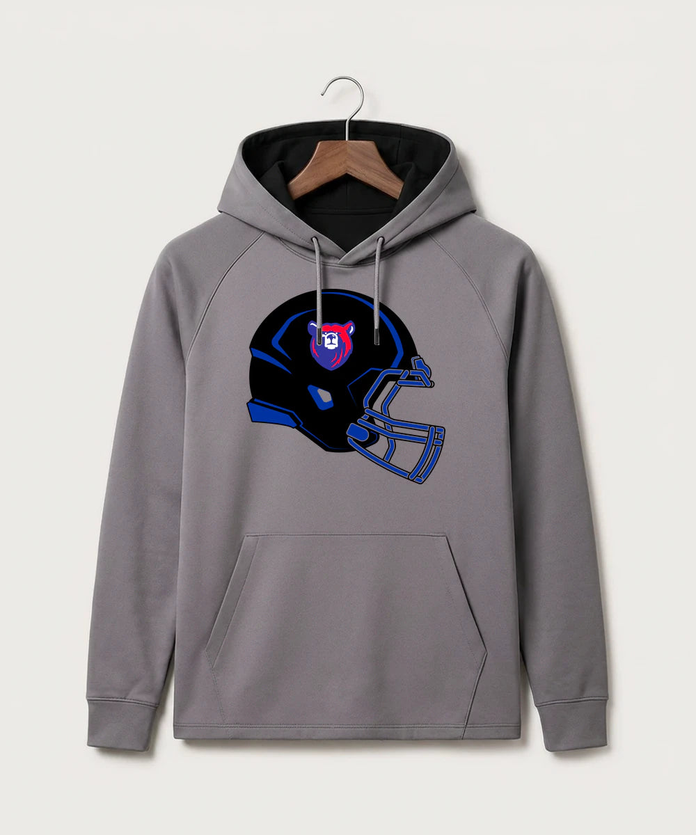 Bertha Hewitt High School Football (Boys) - Gray Hoodie - Full Front