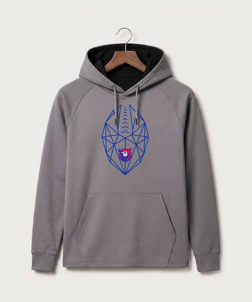 Bertha Hewitt High School Football (Boys) - Gray Hoodie - Full Front