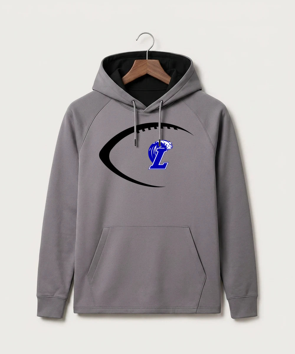 Lakeview High School Football (Boys) - Gray Hoodie - Full Front