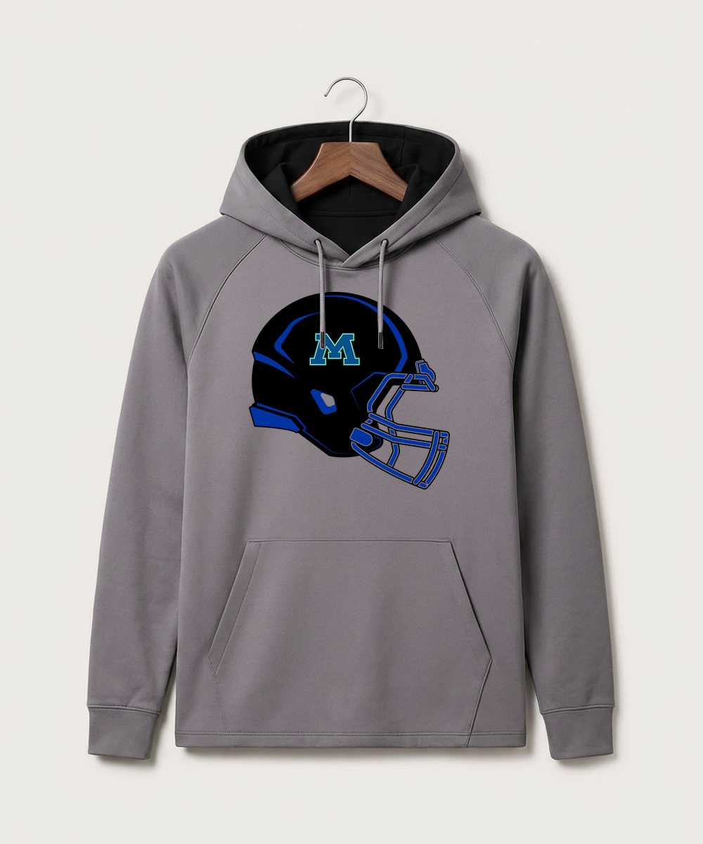 Minnewaska Area High School Football (Boys) - Gray Hoodie - Full Front