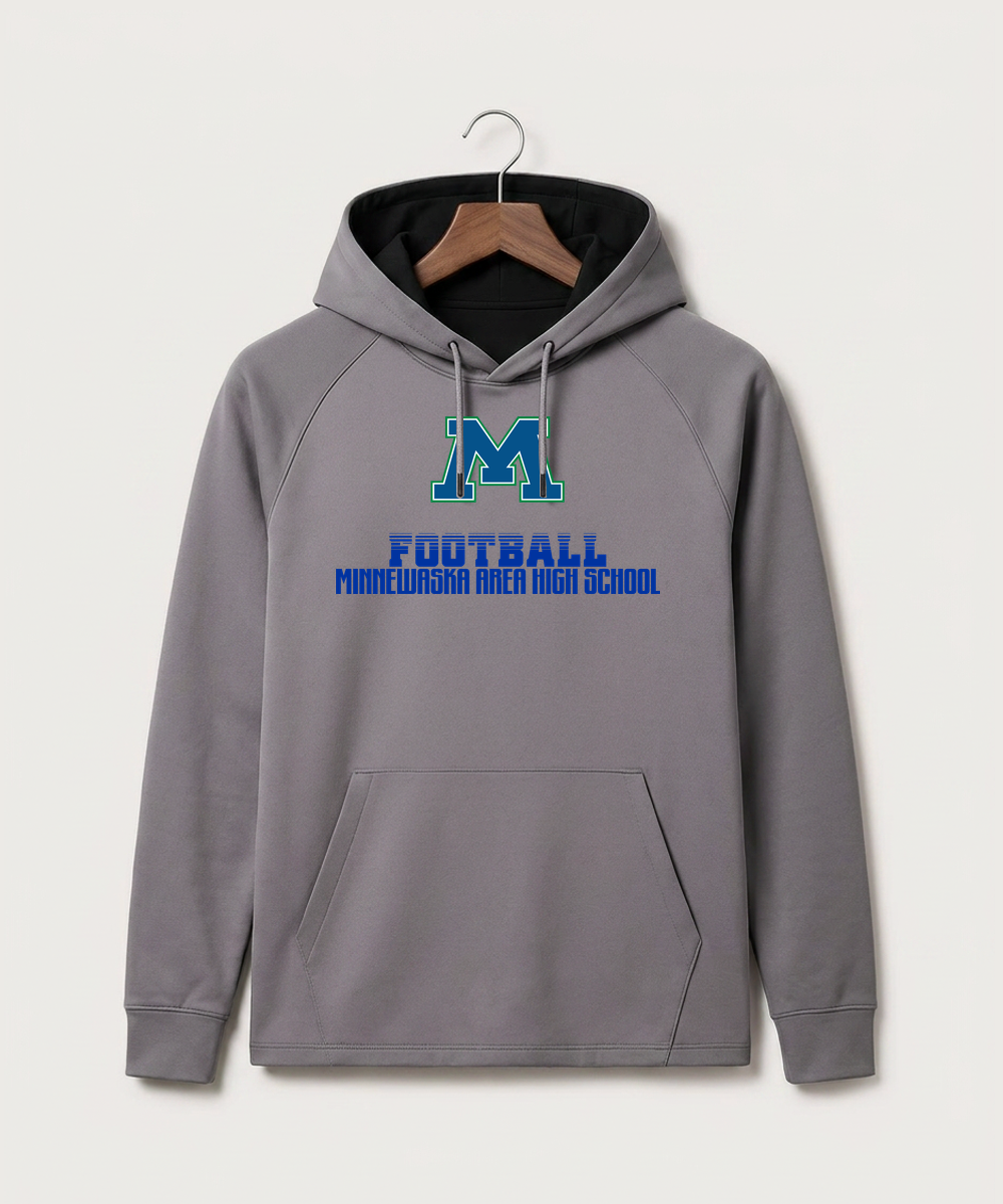 Minnewaska Area High School Football (Boys) - Gray Hoodie - Full Front