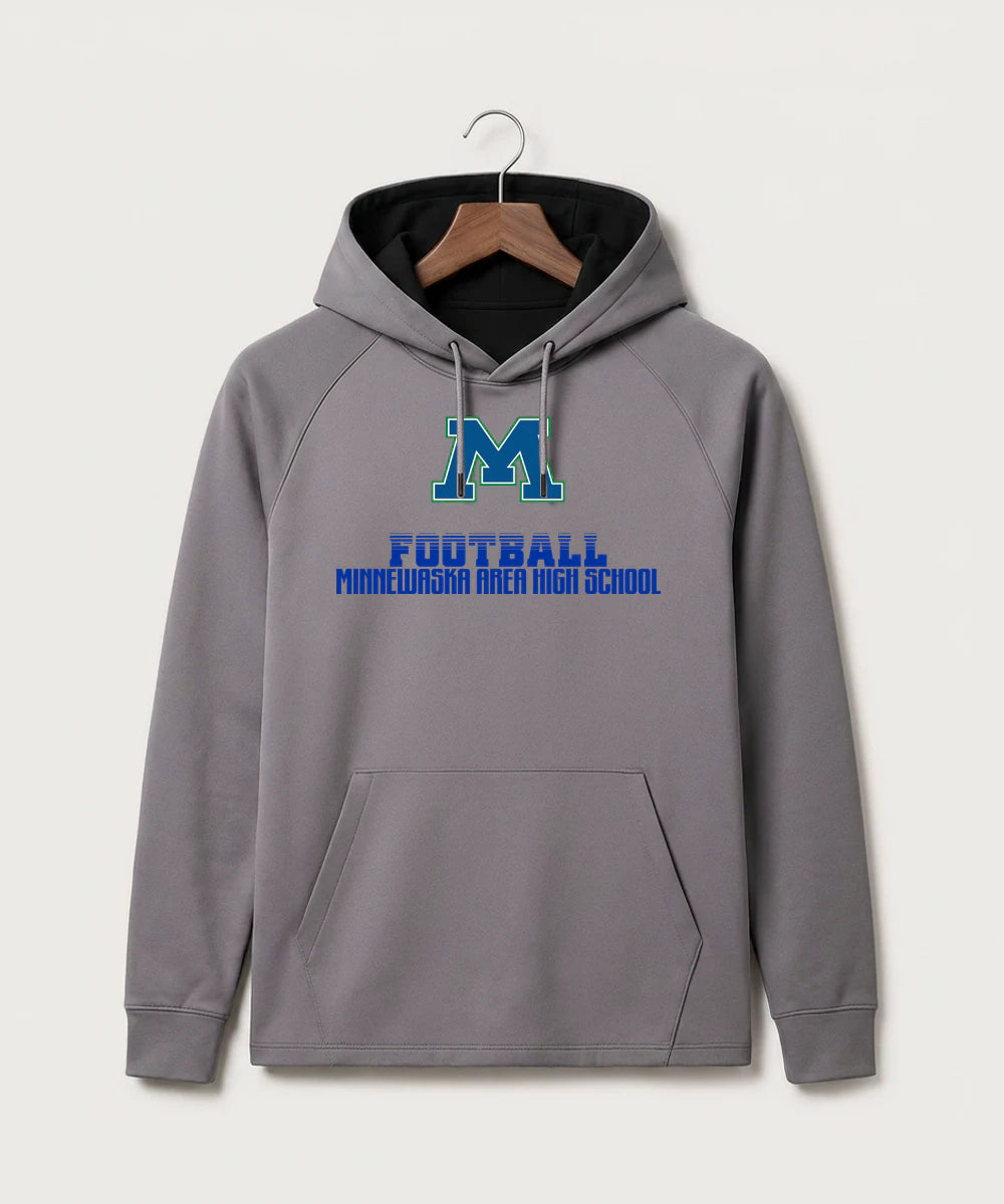 Minnewaska Area High School Football (Boys) - Gray Hoodie - Full Front