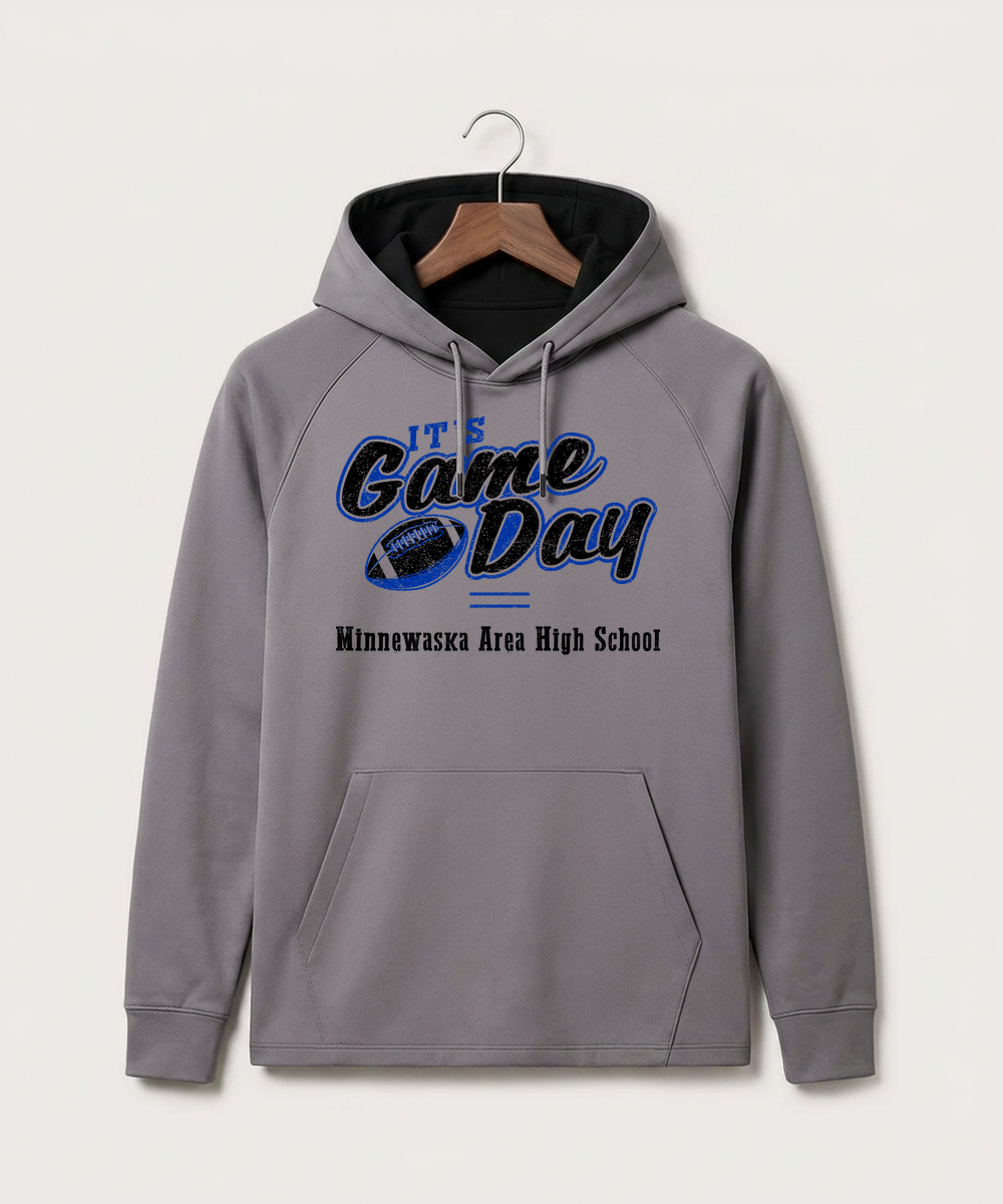 Minnewaska Area High School Football (Boys) - Gray Hoodie - Full Front