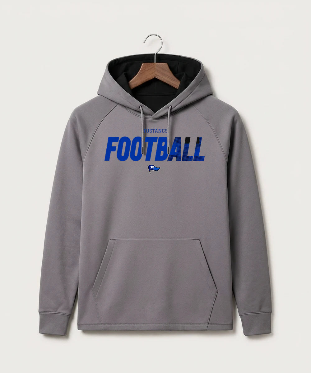 Red Lake County Central Football (Boys) - Gray Hoodie - Full Front