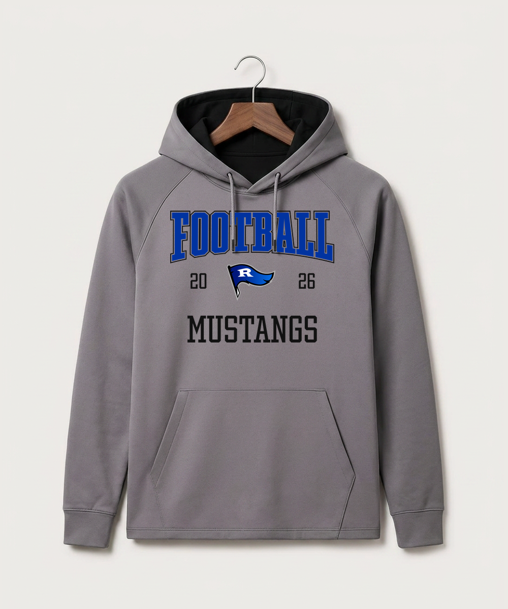 Red Lake County Central Football (Boys) - Gray Hoodie - Full Front