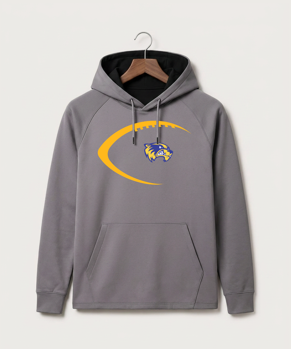 Wadena Deer Creek High School Football (Boys) - Gray Hoodie - Full Front