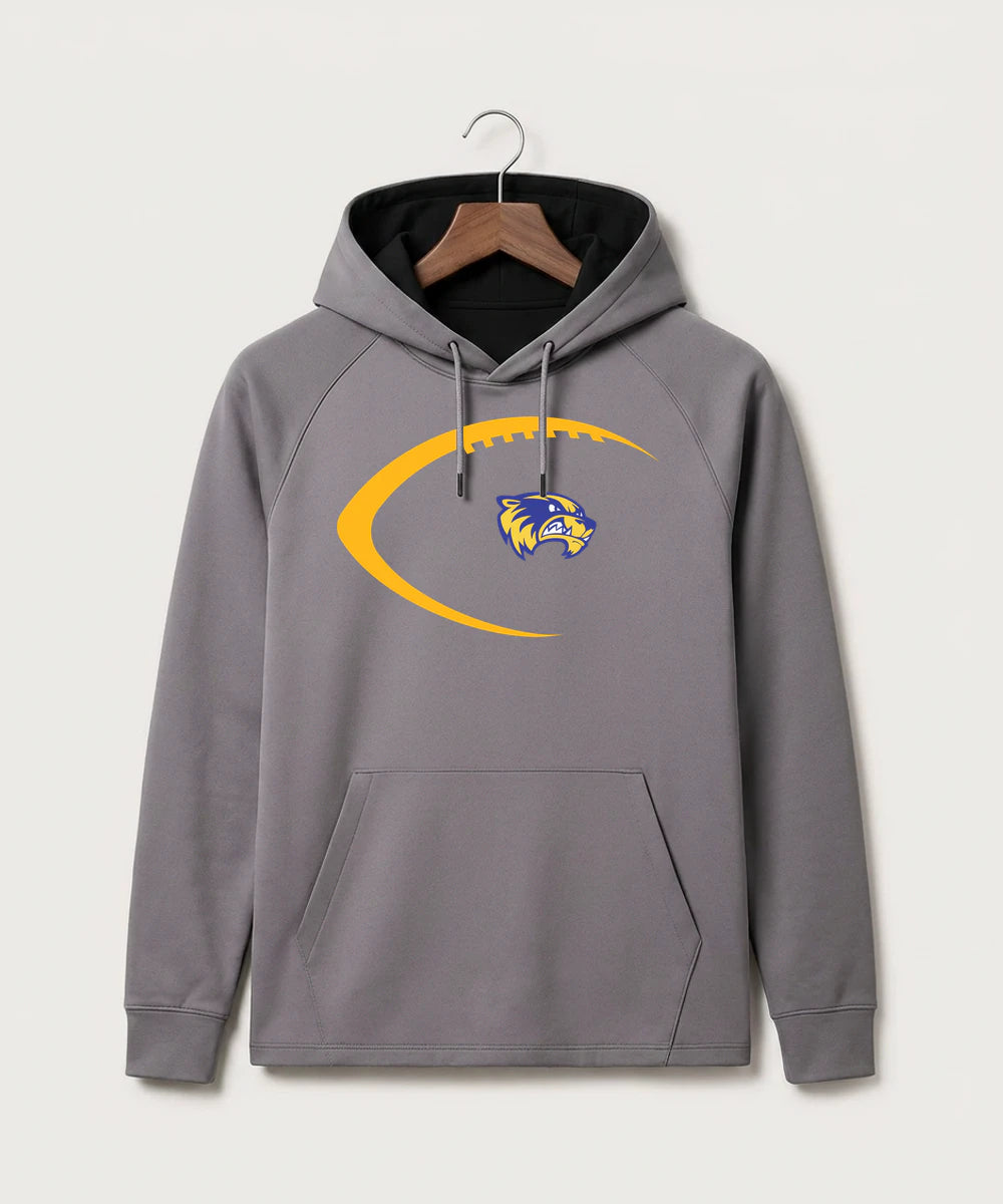 Wadena Deer Creek High School Football (Boys) - Gray Hoodie - Full Front