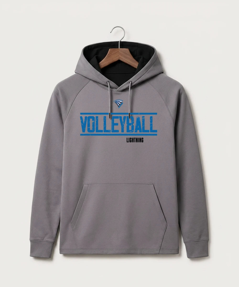 Eastview High School Volleyball (Girls) - Gray Hoodie - Full Front