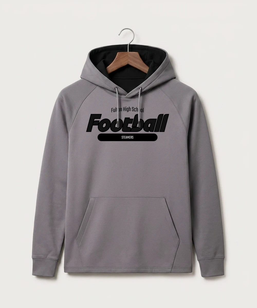 Fulton High School Football (Boys) - Gray Hoodie - Full Front
