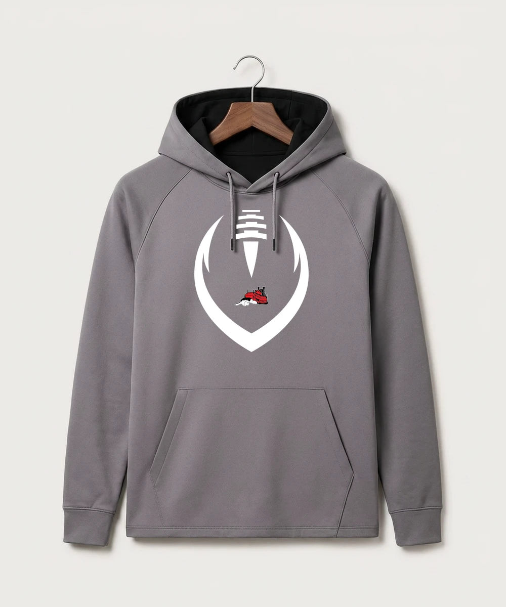 Fulton High School Football (Boys) - Gray Hoodie - Full Front