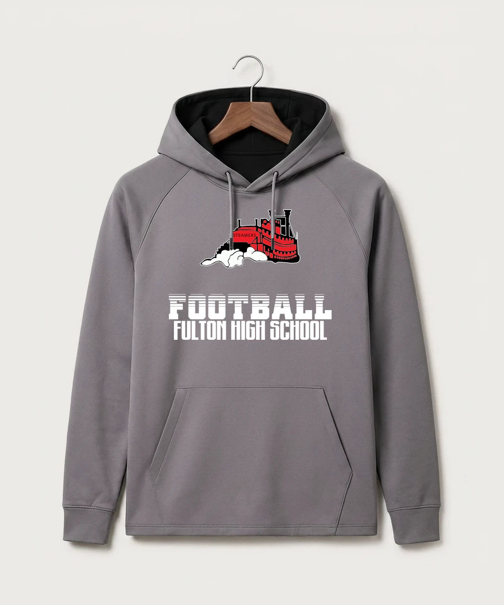 Fulton High School Football (Boys) - Gray Hoodie - Full Front