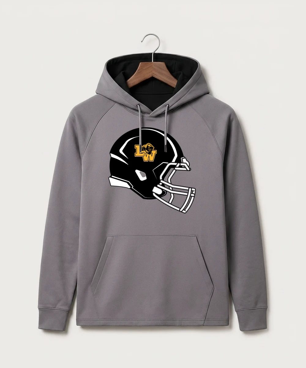 Le-Win Football - Gray Hoodie - Full Front