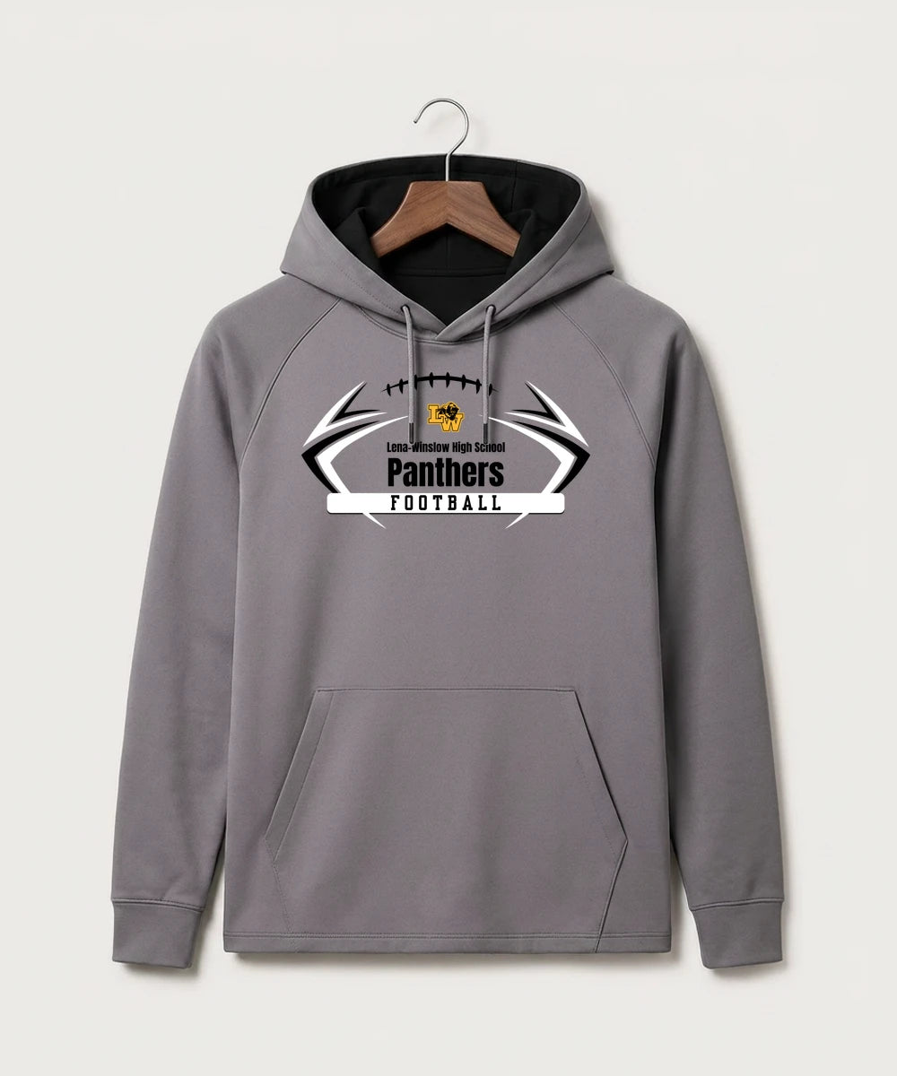 Le-Win Football - Gray Hoodie - Full Front