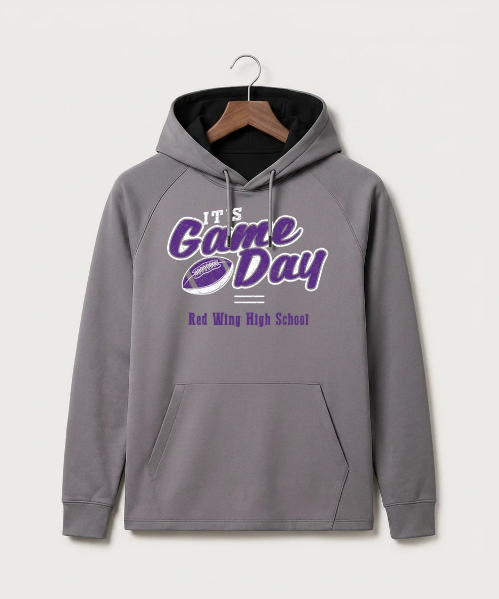 Red Wing High School Football - Gray Hoodie - Full Front
