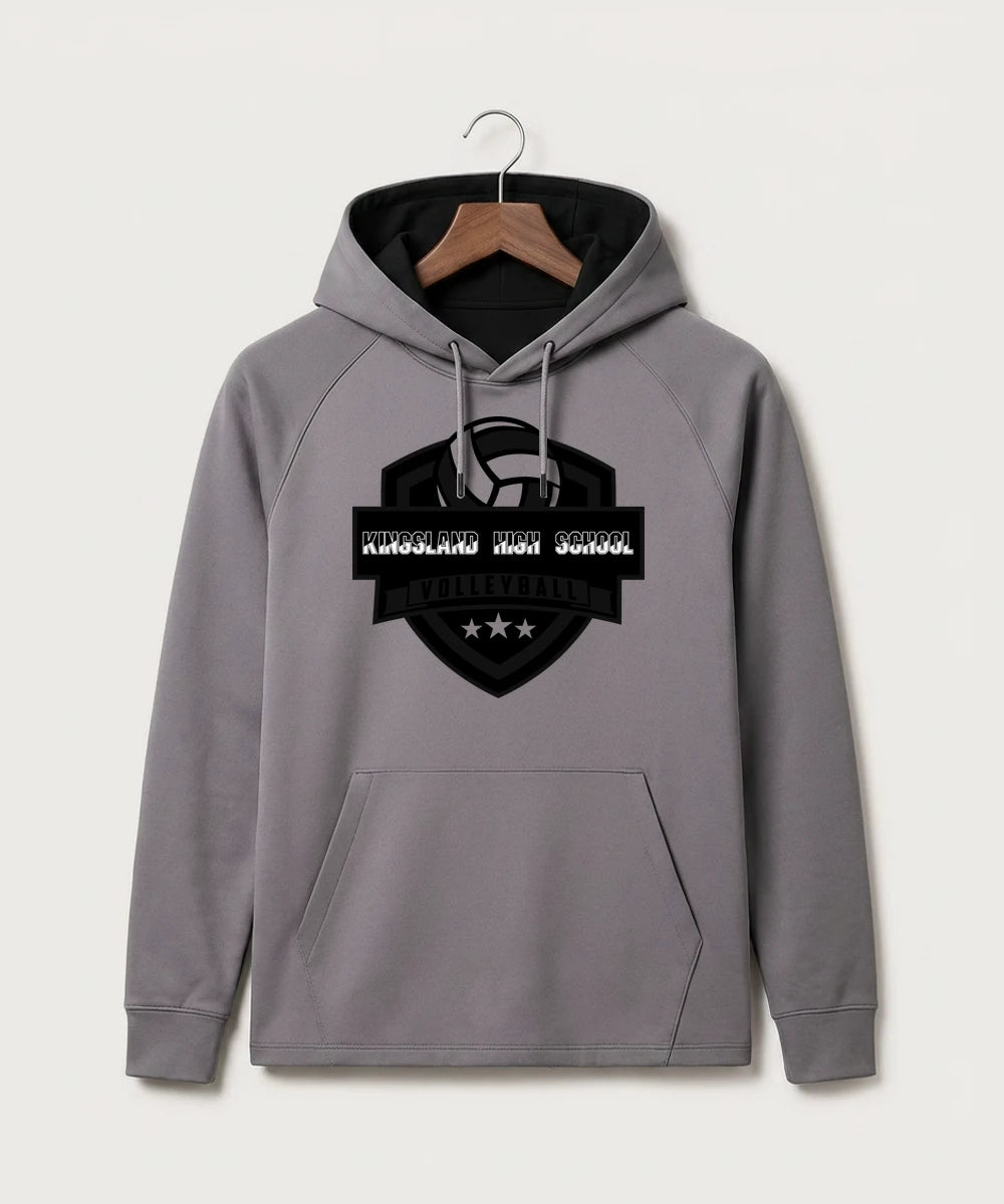Kingsland High School Volleyball (Girls) - Gray Hoodie - Full Front