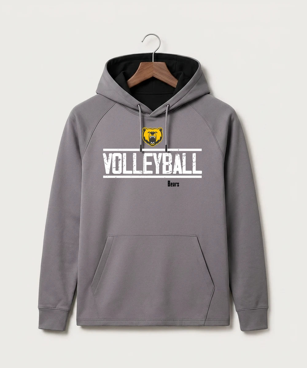 Byron High School Volleyball (Girls) - Gray Hoodie - Full Front