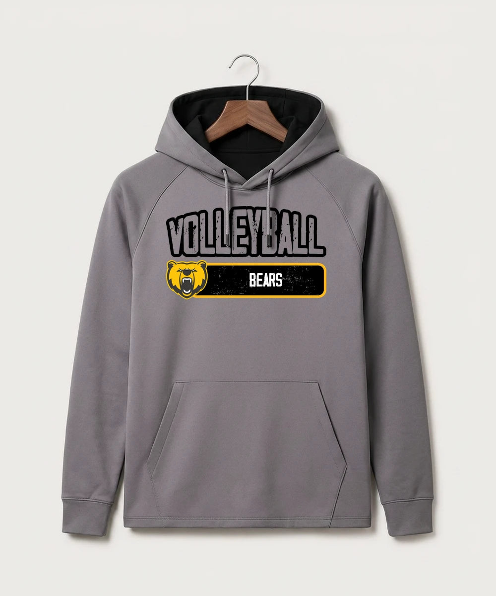 Byron High School Volleyball (Girls) - Gray Hoodie - Full Front