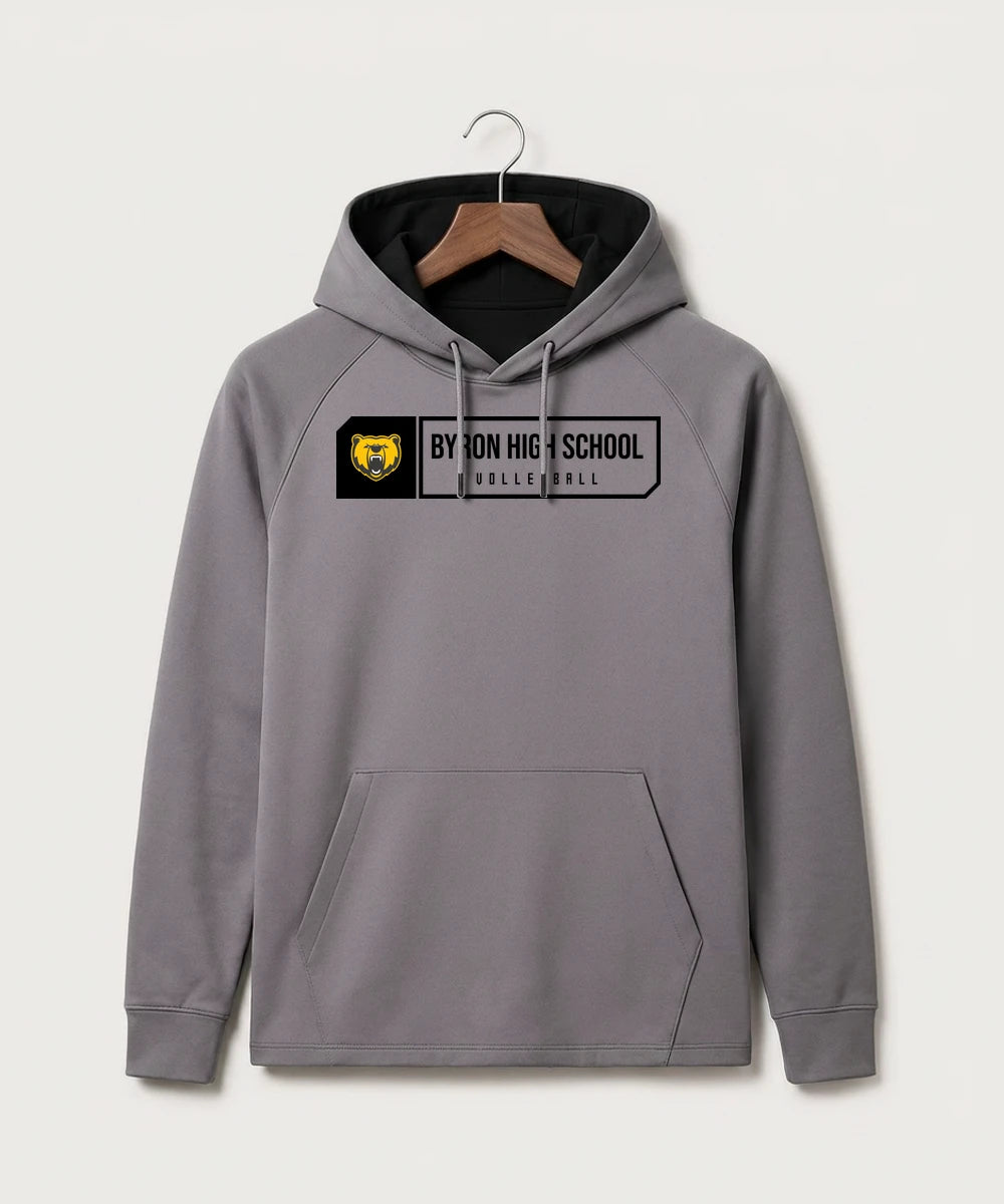 Byron High School Volleyball (Girls) - Gray Hoodie - Full Front