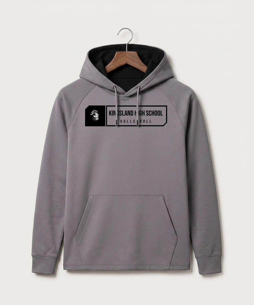 Kingsland High School Volleyball (Girls) - Gray Hoodie - Full Front