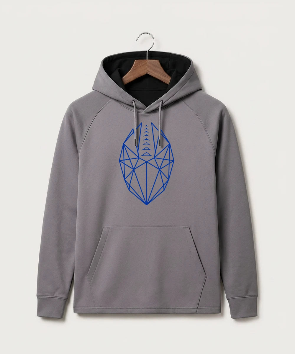 West Bend West High School Football - Gray Hoodie - Full Front