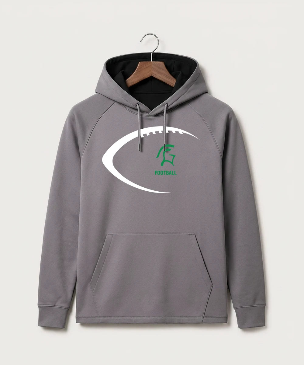 La Crescent-Hokah High School Football (Boys) - Gray Hoodie - Full Front