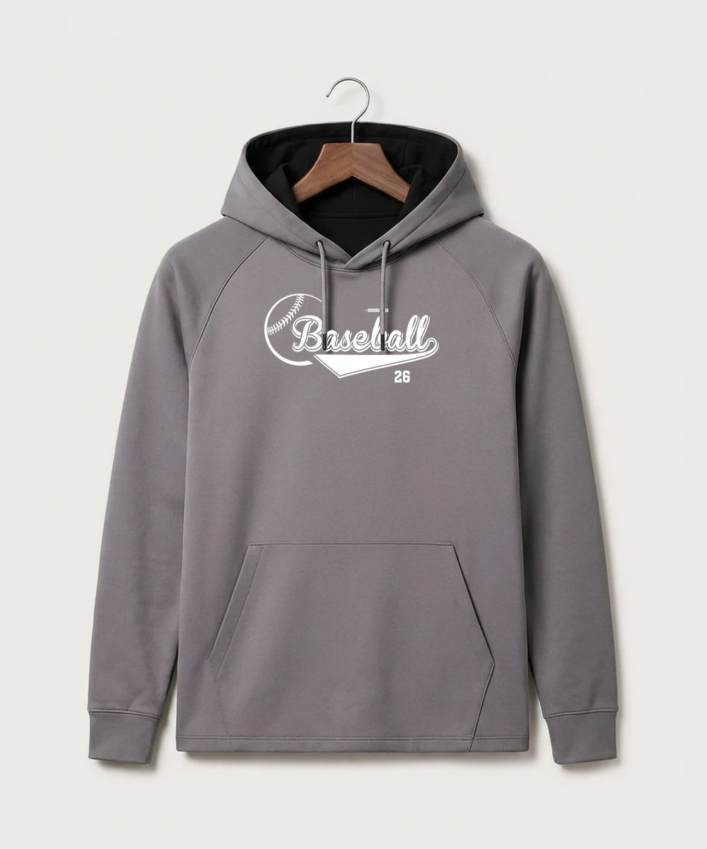 Ashwaubenon High School Baseball (Boys) - Gray Hoodie - Full Front