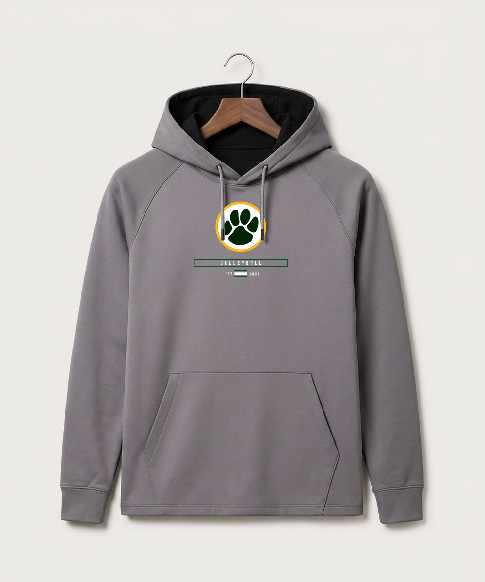 Ashwaubenon High School Volleyball (Sandbox) - Gray Hoodie - Full Front