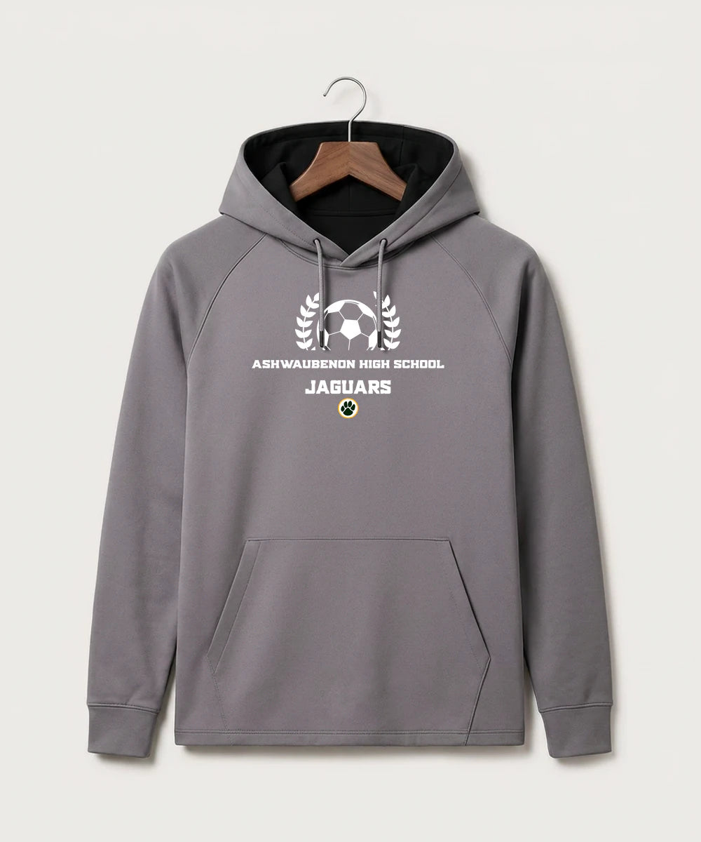 Ashwaubenon High School Soccer (Boys) - Gray Hoodie - Full Front