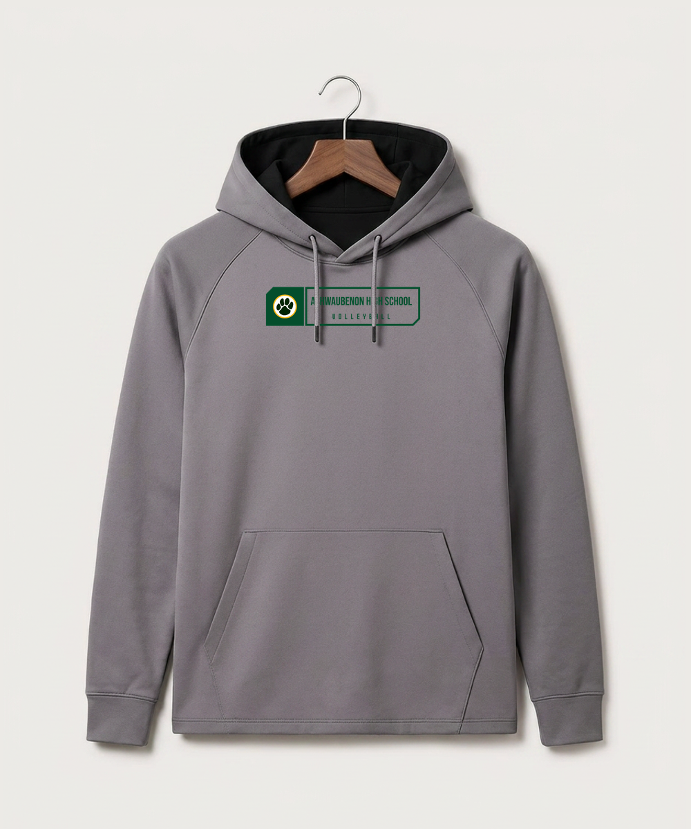 Ashwaubenon High School Volleyball (Sandbox) - Gray Hoodie - Full Front