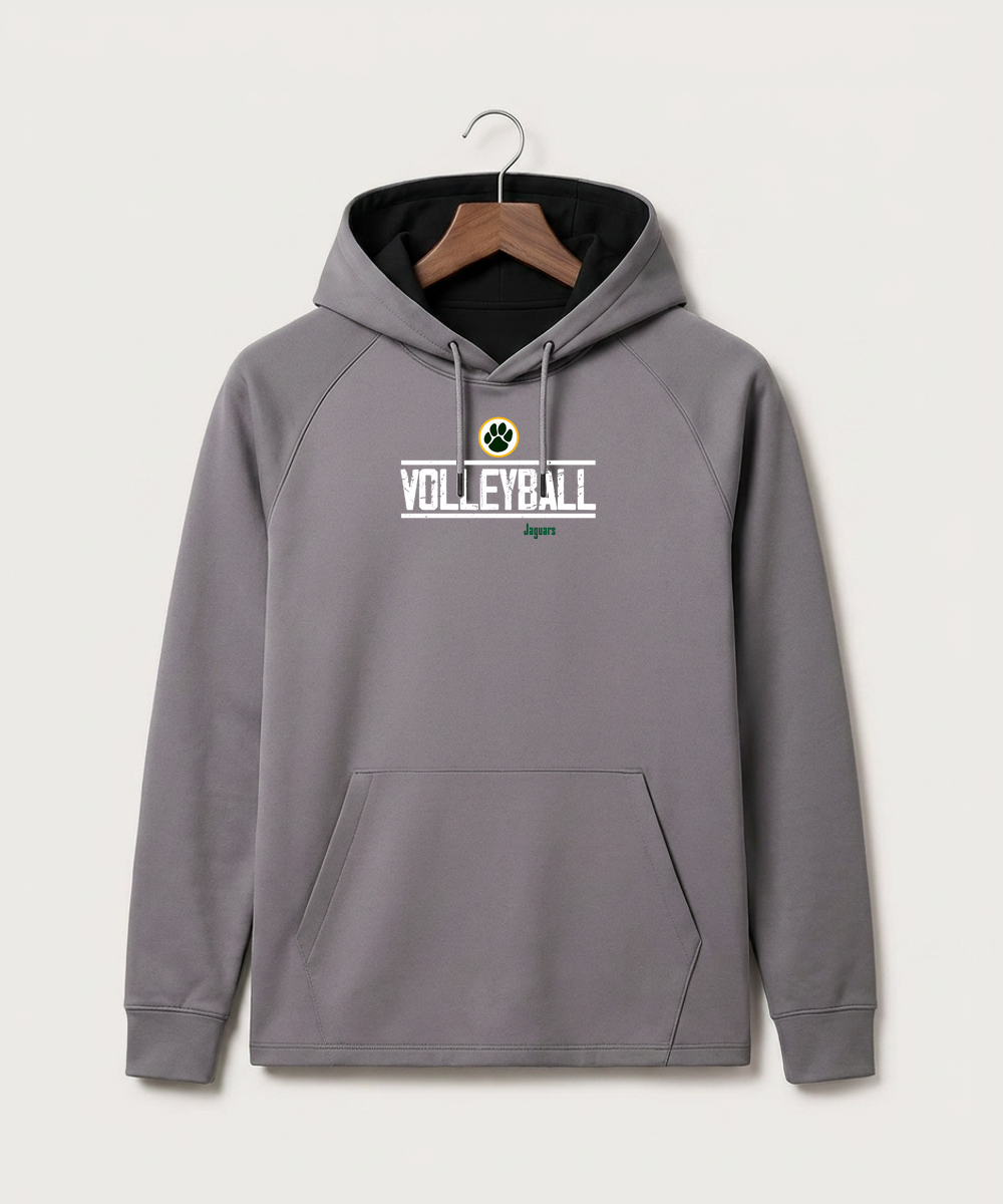 Ashwaubenon High School Volleyball (Sandbox) - Gray Hoodie - Full Front