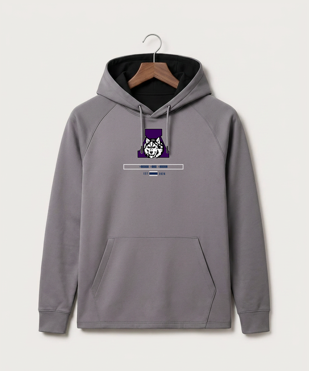 Albany High School Athletics - Gray Hoodie - Full Front